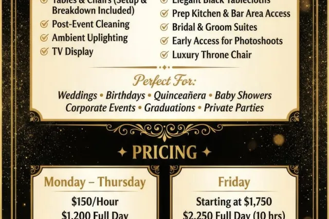 BLISS PAVILION packages and prices