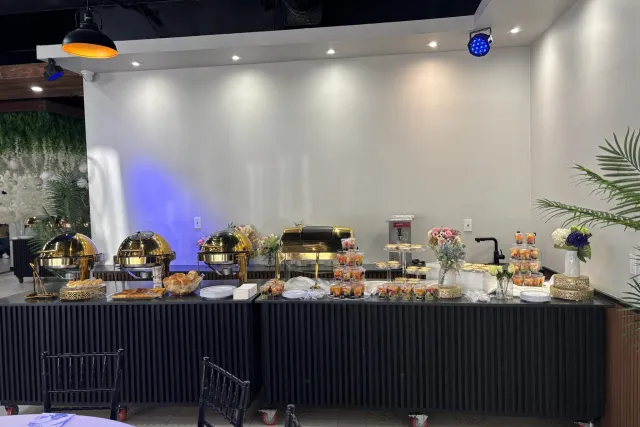The Green Room Dallas Catering buffet